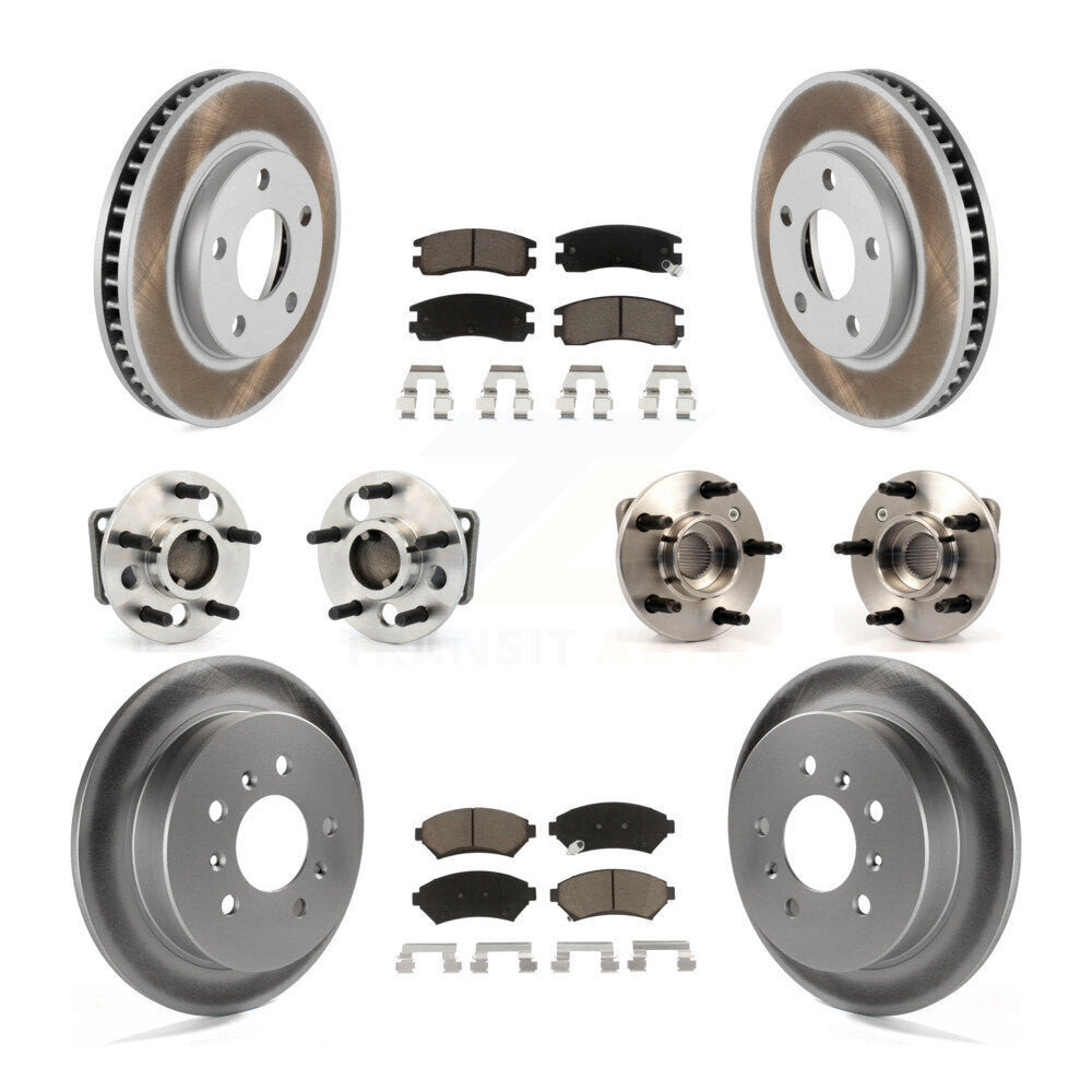 [Avant + Arrière] Kit d'ensemble roulement de roue et moyeu pour Buick Century Regal Pontiac Grand Prix Non-ABS KBB-123689