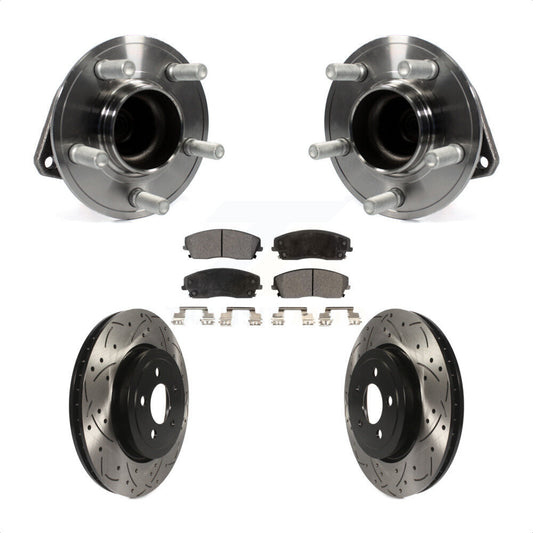 [Avant] Kit d'ensemble roulement de roue et moyeu pour 2015-2018 Dodge Charger RWD avec 3.6L 345mm Diameter Rotor KBB-123715