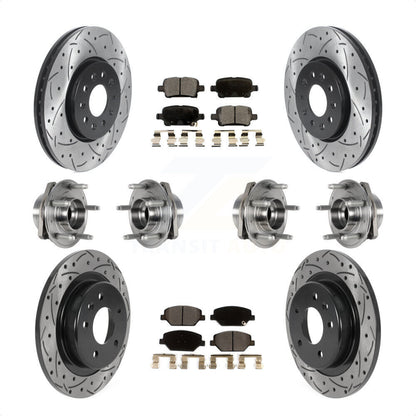 [Avant + Arrière] Kit d'ensemble roulement de roue et moyeu pour 2017-2018 Buick LaCrosse AWD avec 17" Factory Wheels KBB-123738 par Transit Auto