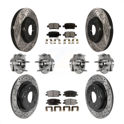 [Avant + Arrière] Kit d'ensemble roulement de roue et moyeu pour 2017-2018 Buick LaCrosse AWD avec 16" Factory Wheels KBB-123739 par Transit Auto