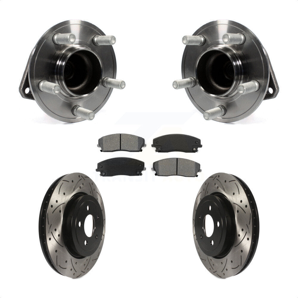 [Avant] Kit d'ensemble roulement de roue et moyeu pour 2015-2018 Dodge Charger RWD avec 3.6L 345mm Diameter Rotor KBB-123751