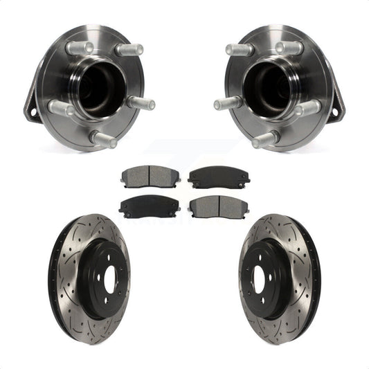 [Avant] Kit d'ensemble roulement de roue et moyeu pour 2015-2018 Dodge Charger RWD avec 3.6L 345mm Diameter Rotor KBB-123751