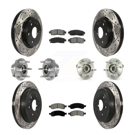 [Avant + Arrière] Kit d'ensemble roulement de roue et moyeu pour 2017 Buick Enclave AWD KBB-123763 par Transit Auto
