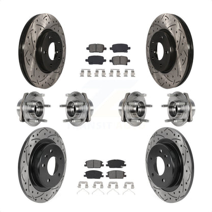 [Avant + Arrière] Kit d'ensemble roulement de roue et moyeu pour 2017-2018 Buick LaCrosse AWD avec 16" Factory Wheels KBB-123764 par Transit Auto