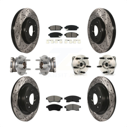 [Avant + Arrière] Kit d'ensemble roulement de roue et moyeu pour 2014-2015 Chevrolet Cruze DIESEL engine avec 15" Factory Wheels KBB-123769 par Transit Auto