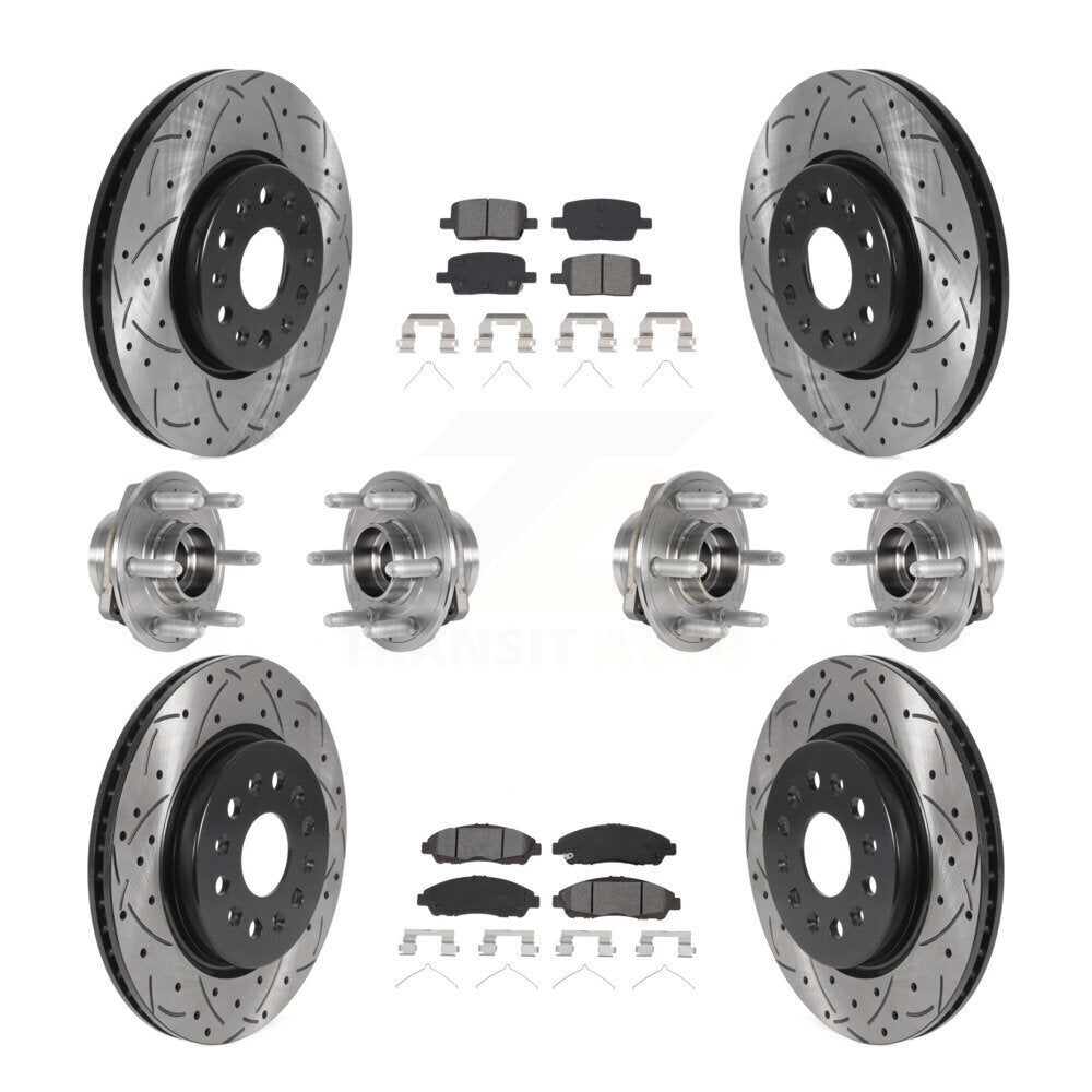 [Avant + Arrière] Kit d'ensemble roulement de roue et moyeu pour 2018-2020 Chevrolet Traverse 4WD KBB-123770