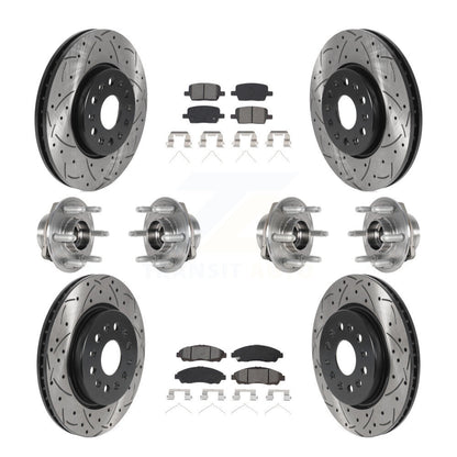 [Avant + Arrière] Kit d'ensemble roulement de roue et moyeu pour 2018-2020 Chevrolet Traverse 4WD KBB-123770