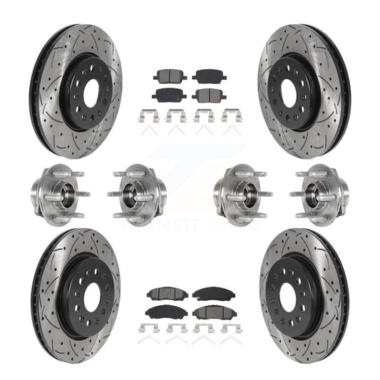 [Avant + Arrière] Kit d'ensemble roulement de roue et moyeu pour 2018-2020 Chevrolet Traverse 4WD KBB-123770