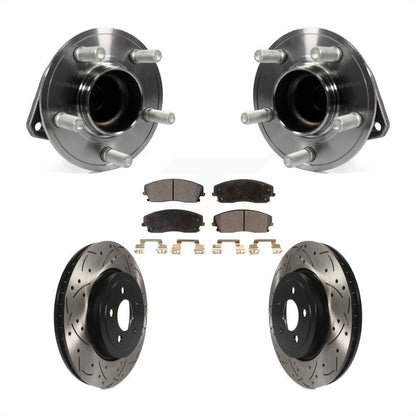 [Avant] Kit d'ensemble roulement de roue et moyeu pour 2015-2018 Dodge Charger RWD avec 3.6L 345mm Diameter Rotor KBB-123786