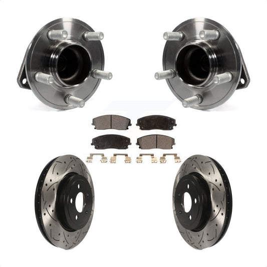 [Avant] Kit d'ensemble roulement de roue et moyeu pour 2015-2018 Dodge Charger RWD avec 3.6L 345mm Diameter Rotor KBB-123786