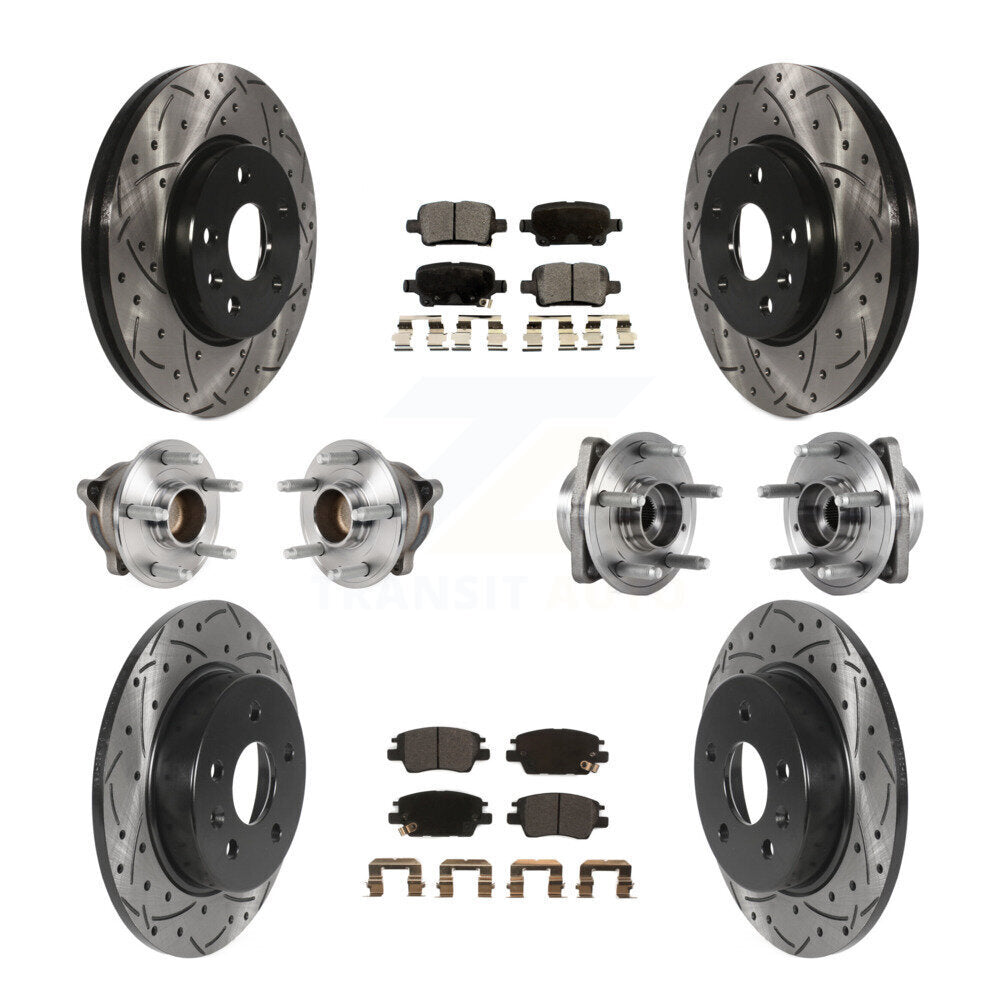 [Avant + Arrière] Kit d'ensemble roulement de roue et moyeu pour Chevrolet Volt Bolt EV KBB-123803