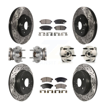 [Avant + Arrière] Kit d'ensemble roulement de roue et moyeu pour Chevrolet Cruze Limited KBB-123804