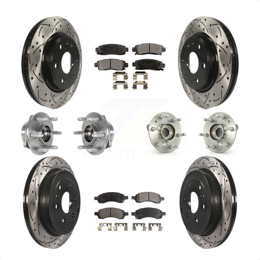 [Avant + Arrière] Kit d'ensemble roulement de roue et moyeu pour 2017 Buick Enclave AWD KBB-123806 par Transit Auto
