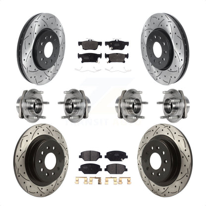 [Avant + Arrière] Kit d'ensemble roulement de roue et moyeu pour Buick Envision avec 315mm Diameter Rotor KBB-123816 par Transit Auto