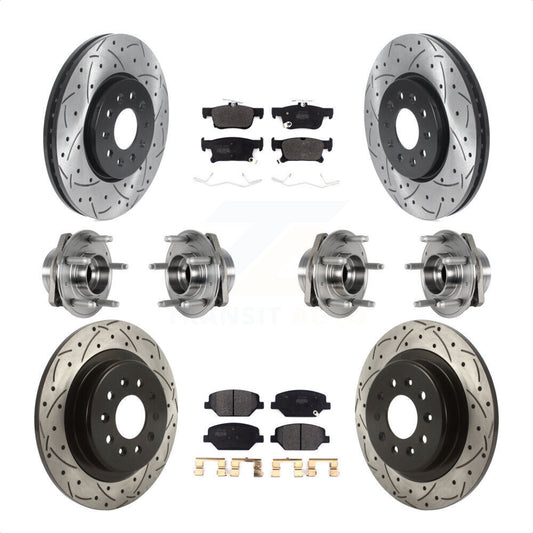 [Avant + Arrière] Kit d'ensemble roulement de roue et moyeu pour Buick Envision avec 315mm Diameter Rotor KBB-123816 par Transit Auto