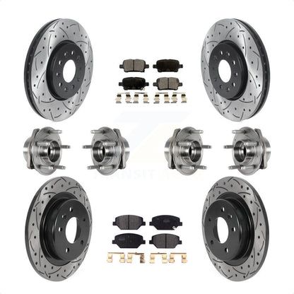 [Avant + Arrière] Kit d'ensemble roulement de roue et moyeu pour 2017-2018 Buick LaCrosse AWD avec 17" Factory Wheels KBB-123818 par Transit Auto