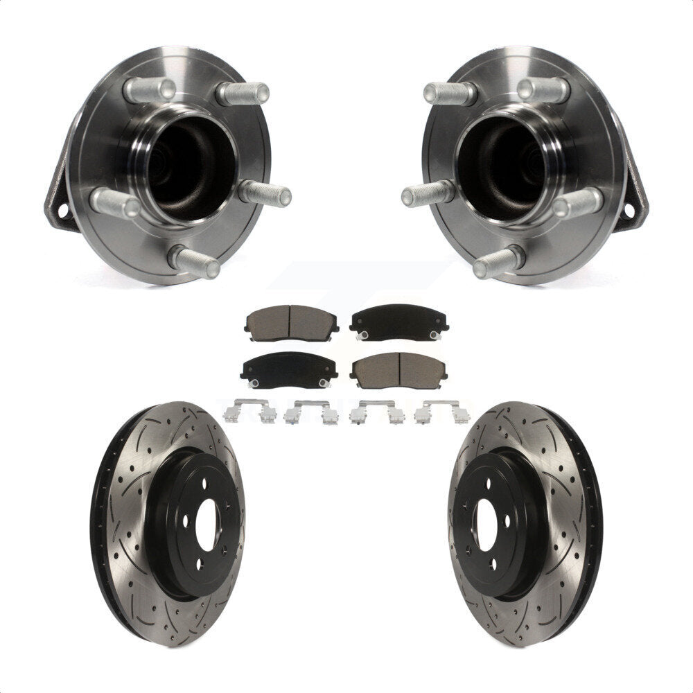 [Avant] Kit d'ensemble roulement de roue et moyeu pour 2015-2018 Dodge Charger RWD avec 3.6L 345mm Diameter Rotor KBB-123838