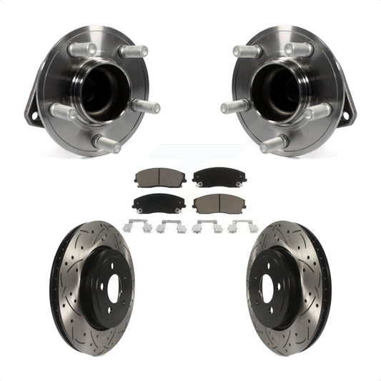 [Avant] Kit d'ensemble roulement de roue et moyeu pour 2015-2018 Dodge Charger RWD avec 3.6L 345mm Diameter Rotor KBB-123838
