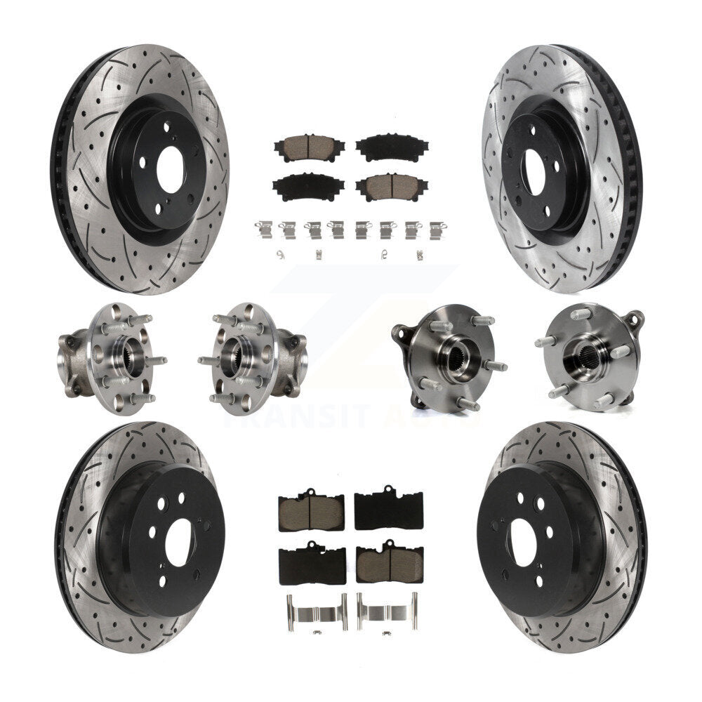 [Avant + Arrière] Kit d'ensemble roulement de roue et moyeu pour Lexus GS350 IS300 IS350 RC350 RC300 KBB-123842