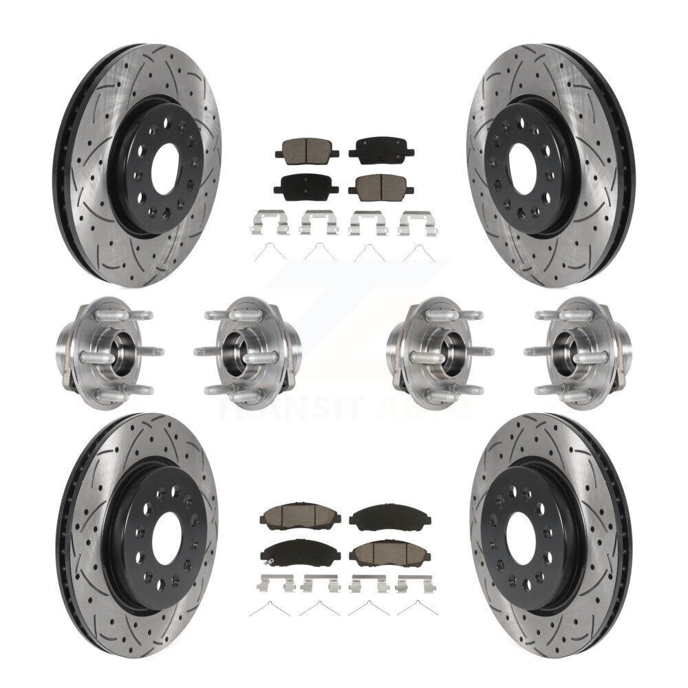 [Avant + Arrière] Kit d'ensemble roulement de roue et moyeu pour 2018-2020 Chevrolet Traverse 4WD KBB-123848