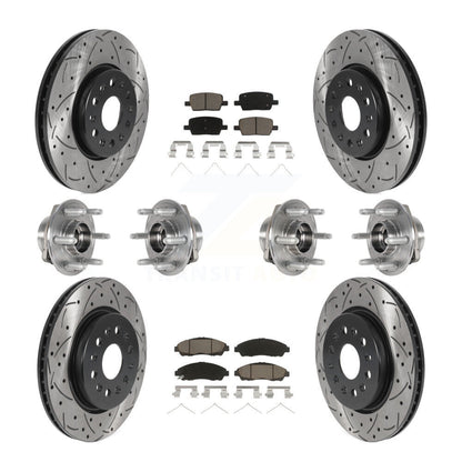 [Avant + Arrière] Kit d'ensemble roulement de roue et moyeu pour 2018-2020 Chevrolet Traverse 4WD KBB-123848