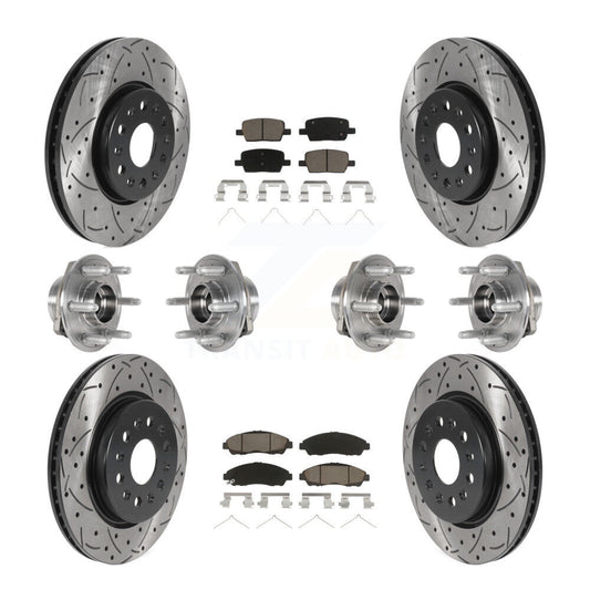 [Avant + Arrière] Kit d'ensemble roulement de roue et moyeu pour 2018-2020 Chevrolet Traverse 4WD KBB-123848