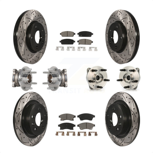 [Avant + Arrière] Kit d'ensemble roulement de roue et moyeu pour 2014-2015 Chevrolet Cruze DIESEL engine avec 15" Factory Wheels KBB-123864 par Transit Auto
