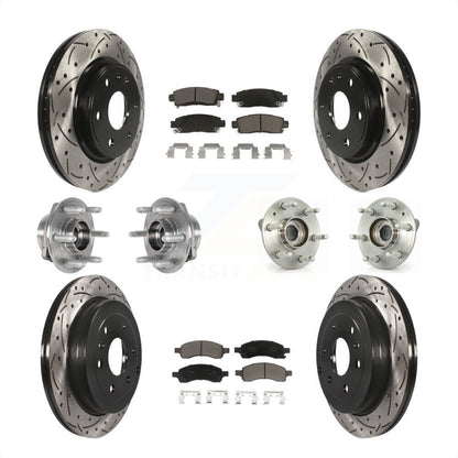 [Avant + Arrière] Kit d'ensemble roulement de roue et moyeu pour 2017 Buick Enclave AWD KBB-123865 par Transit Auto