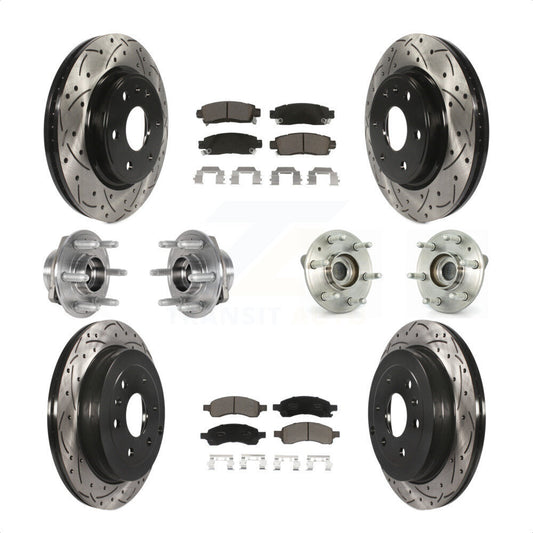 [Avant + Arrière] Kit d'ensemble roulement de roue et moyeu pour 2017 Buick Enclave AWD KBB-123865 par Transit Auto