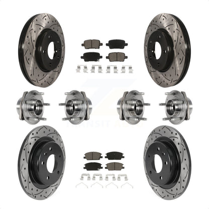 [Avant + Arrière] Kit d'ensemble roulement de roue et moyeu pour 2017-2018 Buick LaCrosse AWD avec 16" Factory Wheels KBB-123867 par Transit Auto