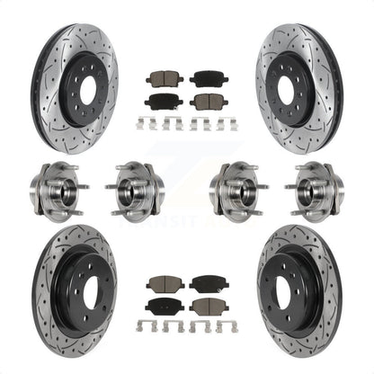 [Avant + Arrière] Kit d'ensemble roulement de roue et moyeu pour 2017-2018 Buick LaCrosse AWD avec 17" Factory Wheels KBB-123868 par Transit Auto