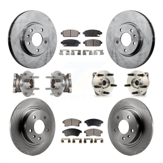 [Avant + Arrière] Kit d'ensemble roulement de roue et moyeu pour 2014-2015 Chevrolet Cruze DIESEL engine avec 15" Factory Wheels KBB-123882 par Transit Auto