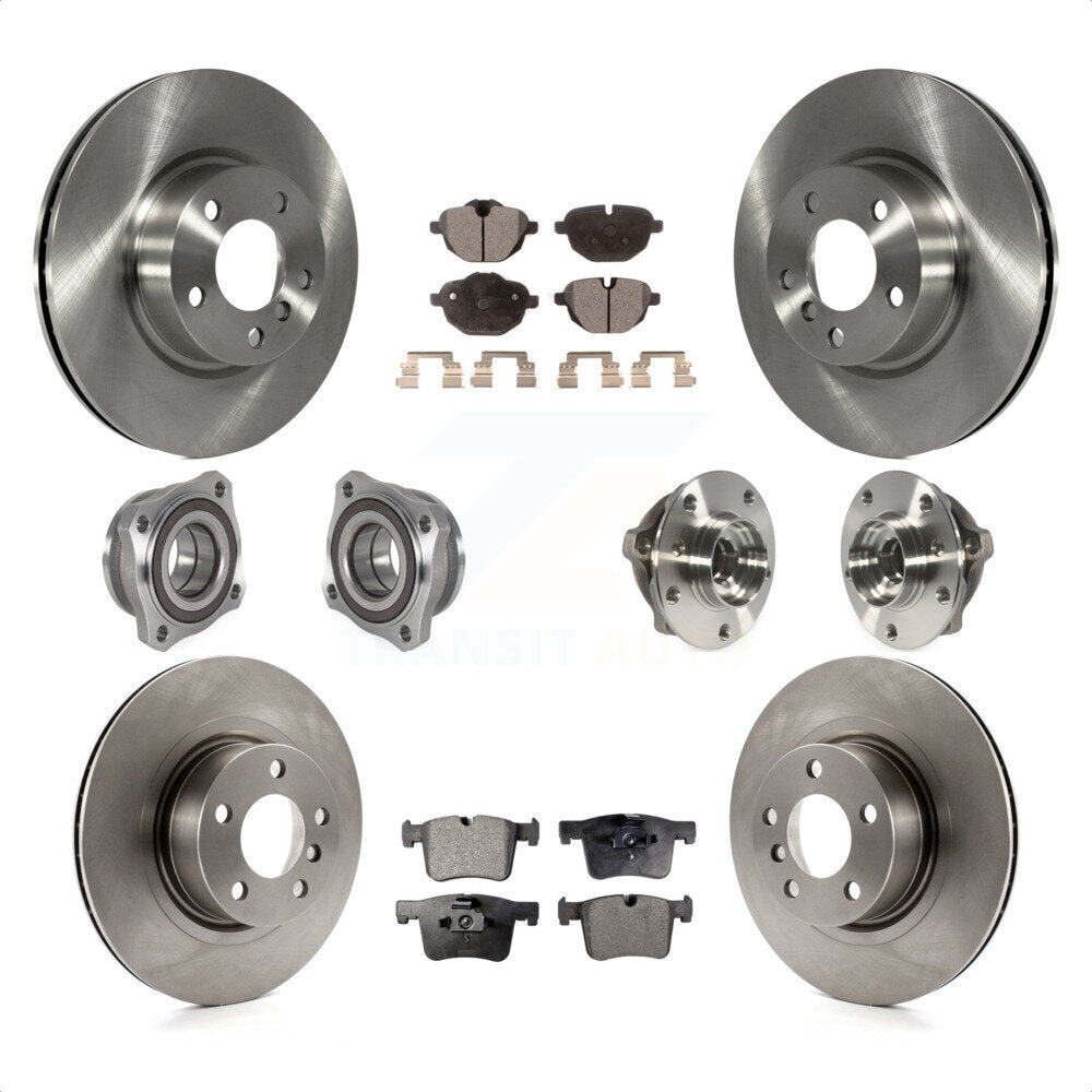 [Avant + Arrière] Kit d'ensemble roulement de roue et moyeu pour BMW X3 X4 KBB-123893 par Transit Auto