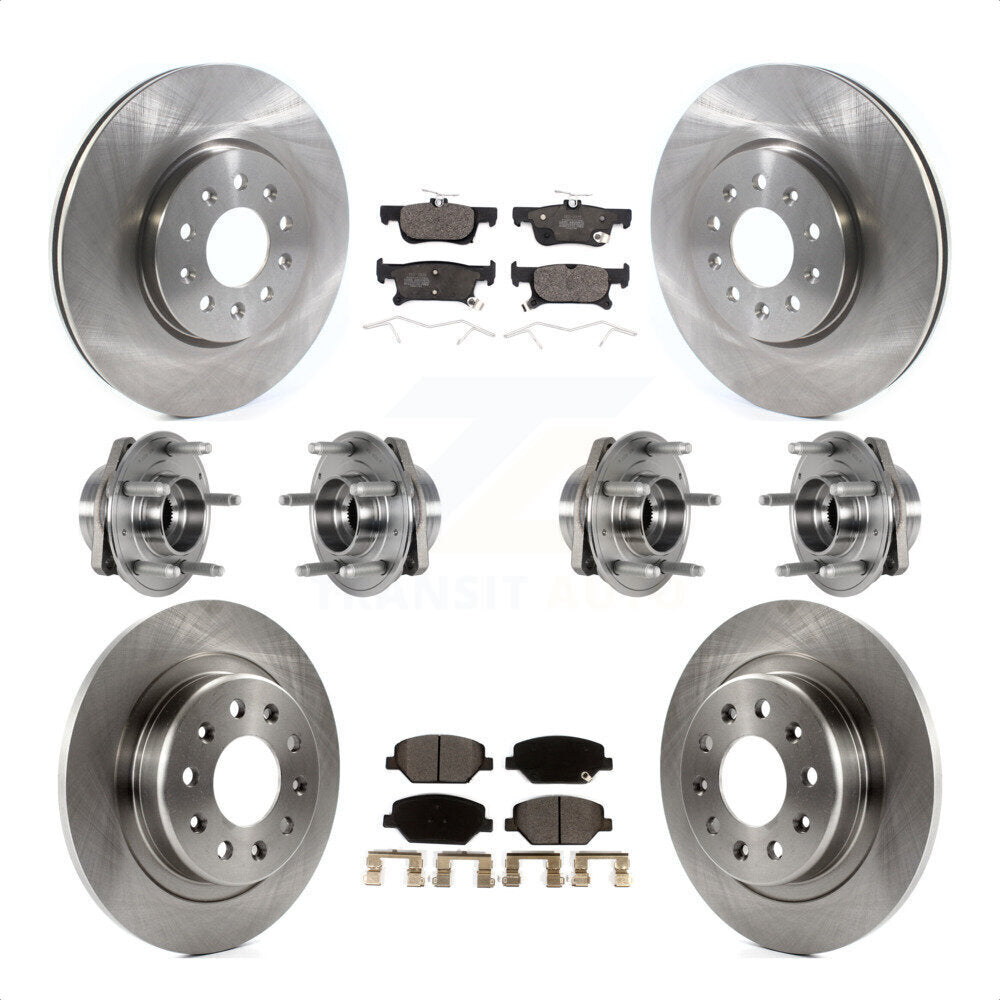 [Avant + Arrière] Kit d'ensemble roulement de roue et moyeu pour Buick Envision avec 288mm Diameter Rotor KBB-123894 par Transit Auto