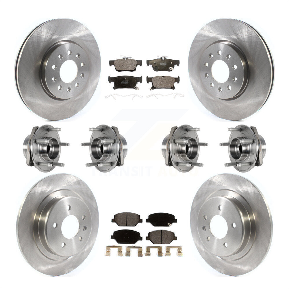 [Avant + Arrière] Kit d'ensemble roulement de roue et moyeu pour Buick Envision avec 315mm Diameter Rotor KBB-123895 par Transit Auto