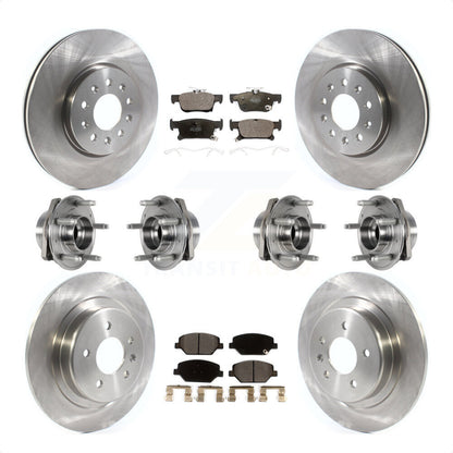 [Avant + Arrière] Kit d'ensemble roulement de roue et moyeu pour Buick Envision avec 315mm Diameter Rotor KBB-123895 par Transit Auto