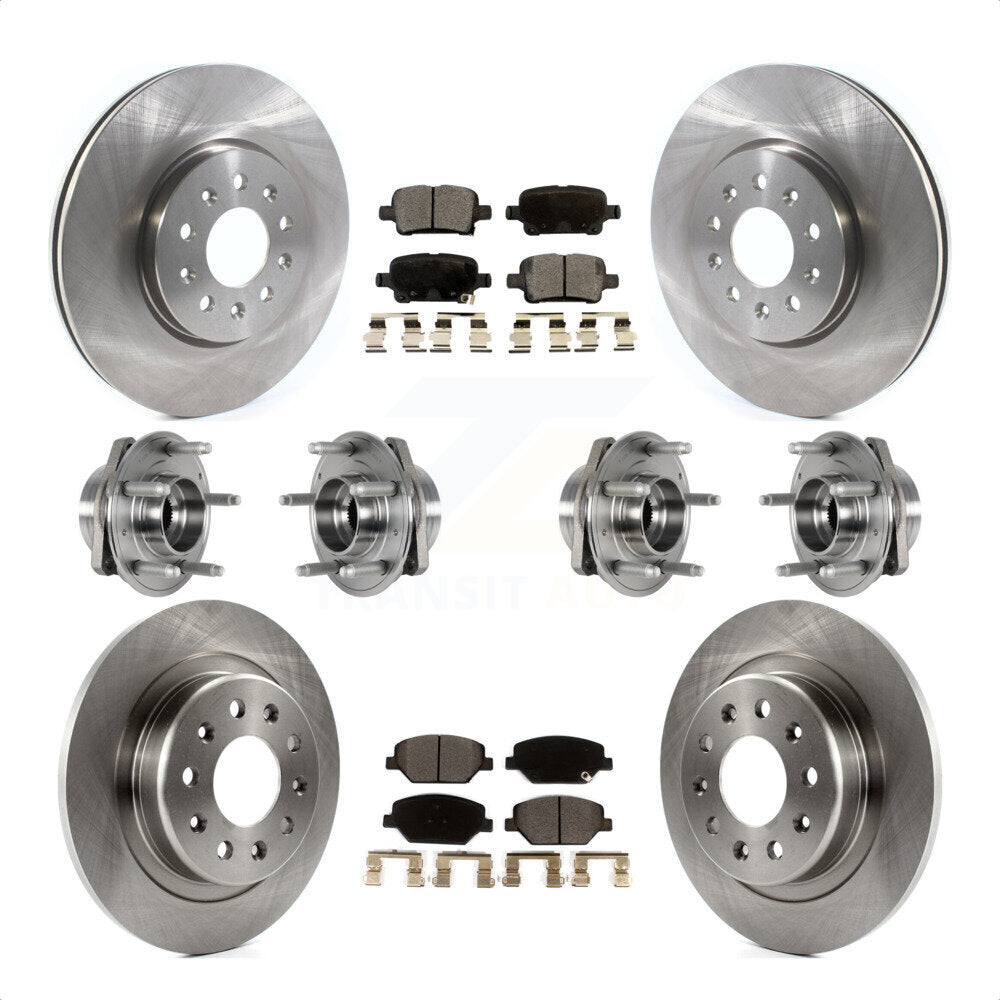 [Avant + Arrière] Kit d'ensemble roulement de roue et moyeu pour 2017-2018 Buick LaCrosse AWD avec 17" Factory Wheels KBB-123896 par Transit Auto