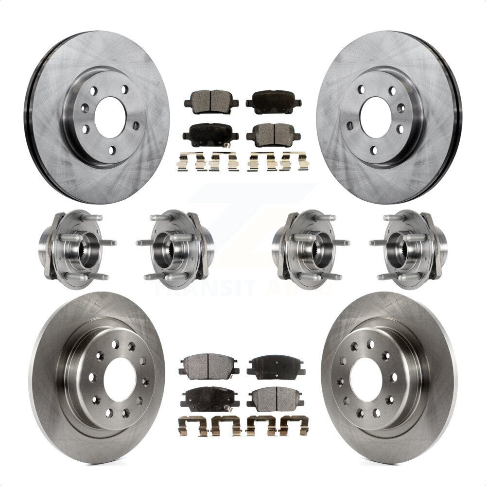 [Avant + Arrière] Kit d'ensemble roulement de roue et moyeu pour 2017-2018 Buick LaCrosse AWD avec 16" Factory Wheels KBB-123897 par Transit Auto