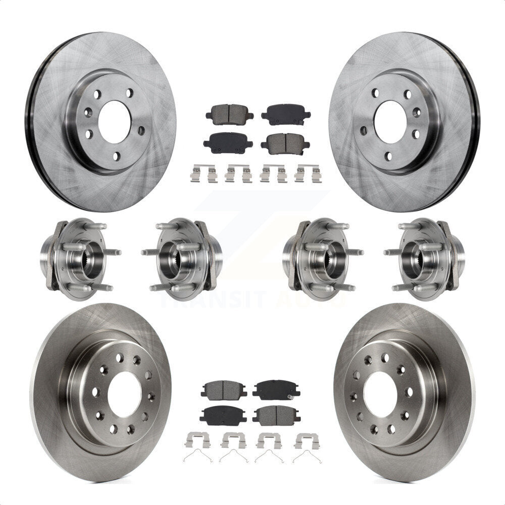 [Avant + Arrière] Kit d'ensemble roulement de roue et moyeu pour 2017-2018 Buick LaCrosse AWD avec 16" Factory Wheels KBB-123931 par Transit Auto