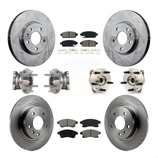 [Avant + Arrière] Kit d'ensemble roulement de roue et moyeu pour 2014-2015 Chevrolet Cruze DIESEL engine avec 15" Factory Wheels KBB-123933 par Transit Auto