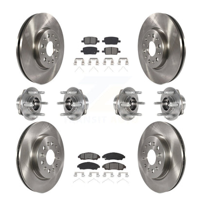 [Avant + Arrière] Kit d'ensemble roulement de roue et moyeu pour 2018-2020 Chevrolet Traverse 4WD KBB-123934