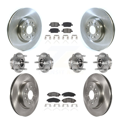 [Avant + Arrière] Kit d'ensemble roulement de roue et moyeu pour 2018-2019 Cadillac XT5 4WD KBB-123935