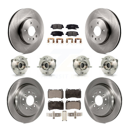 [Avant + Arrière] Kit d'ensemble roulement de roue et moyeu pour 2017 Cadillac ATS Base Luxury avec AWD 2.0L Turbocharged avec 321mm Diameter KBB-123965