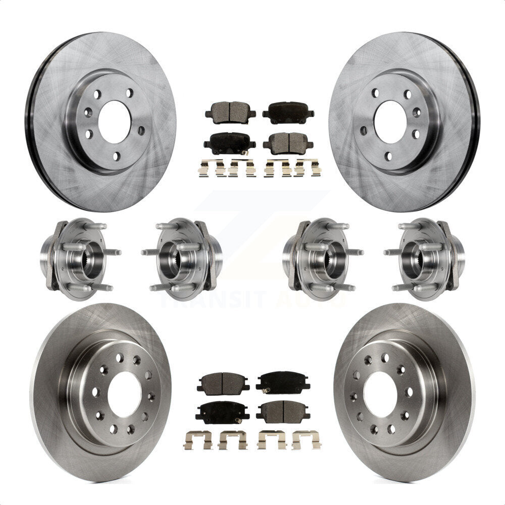 [Avant + Arrière] Kit d'ensemble roulement de roue et moyeu pour 2017-2018 Buick LaCrosse AWD avec 16" Factory Wheels KBB-123970 par Transit Auto