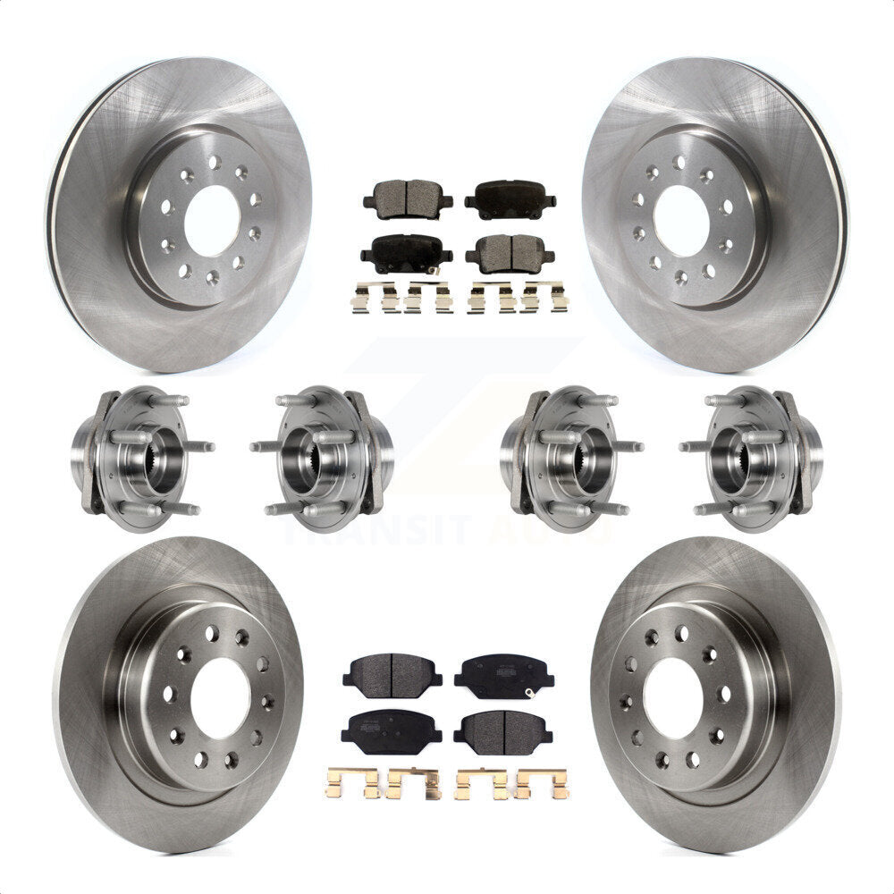 [Avant + Arrière] Kit d'ensemble roulement de roue et moyeu pour 2017-2018 Buick LaCrosse AWD avec 17" Factory Wheels KBB-123971 par Transit Auto