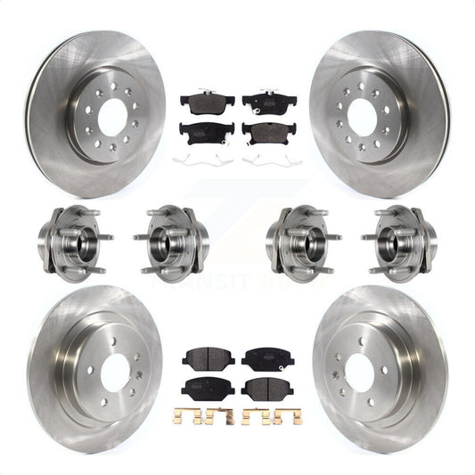 [Avant + Arrière] Kit d'ensemble roulement de roue et moyeu pour Buick Envision avec 315mm Diameter Rotor KBB-123974 par Transit Auto