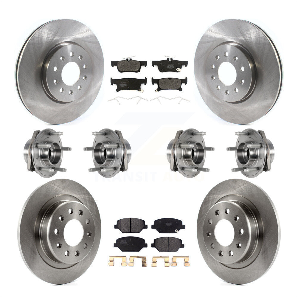 [Avant + Arrière] Kit d'ensemble roulement de roue et moyeu pour Buick Envision avec 288mm Diameter Rotor KBB-123975 par Transit Auto