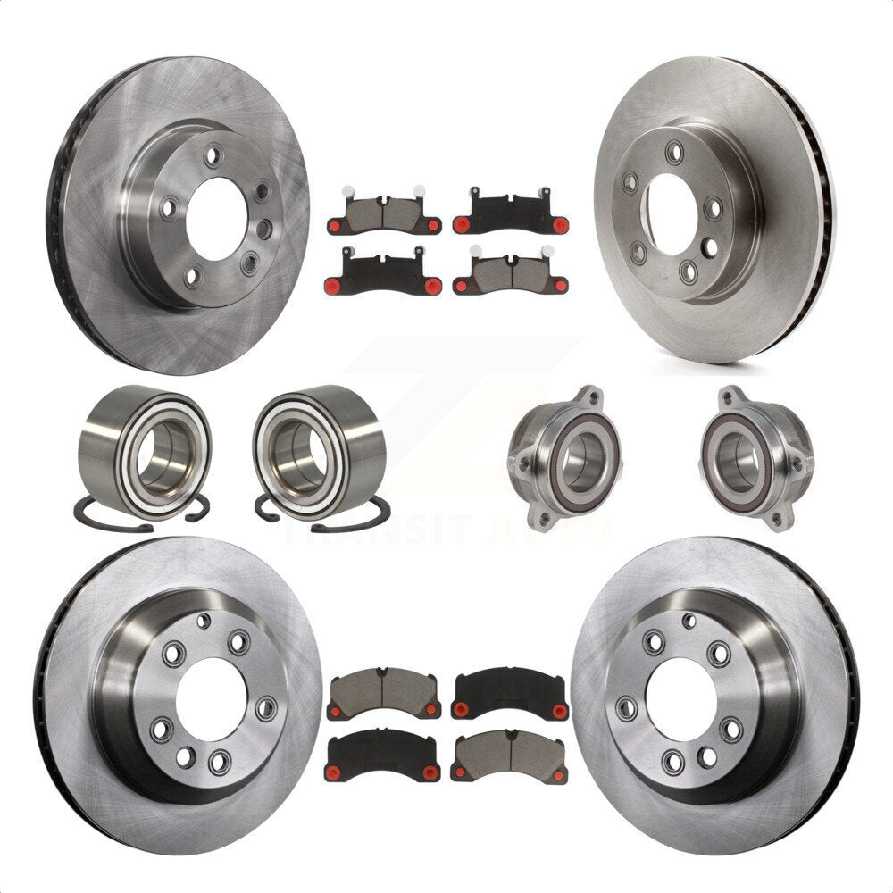 [Avant + Arrière] Kit d'ensemble roulement de roue et moyeu pour 2016 Volkswagen Touareg KBB-123978 par Transit Auto