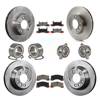 [Avant + Arrière] Kit d'ensemble roulement de roue et moyeu pour 2016 Volkswagen Touareg KBB-123978 par Transit Auto