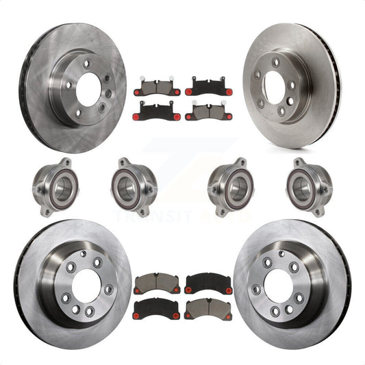 [Avant + Arrière] Kit d'ensemble roulement de roue et moyeu pour 2016 Volkswagen Touareg KBB-123983 par Transit Auto